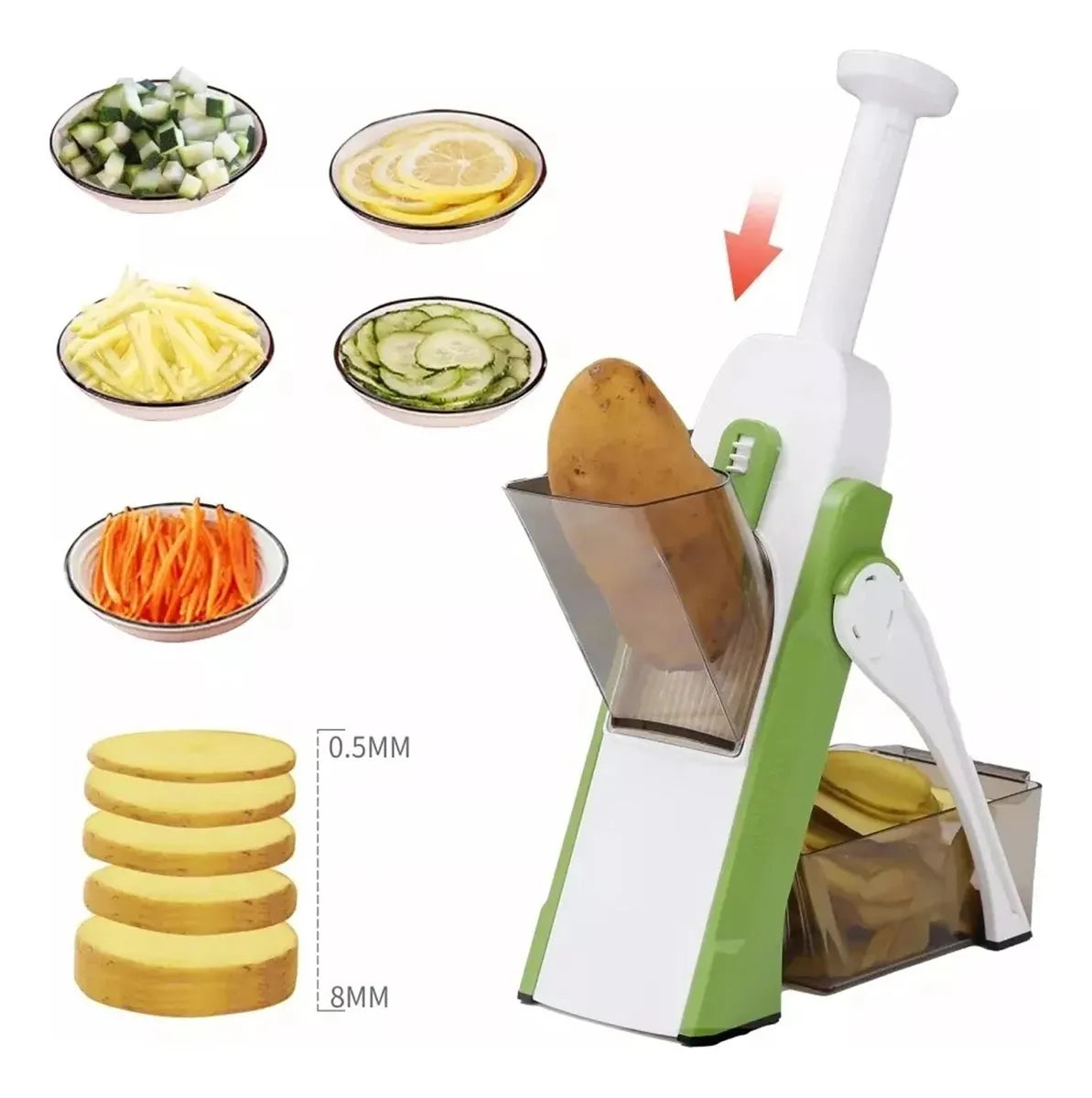CORTADOR RALLADOR DE VERDURAS Y FRUTAS
