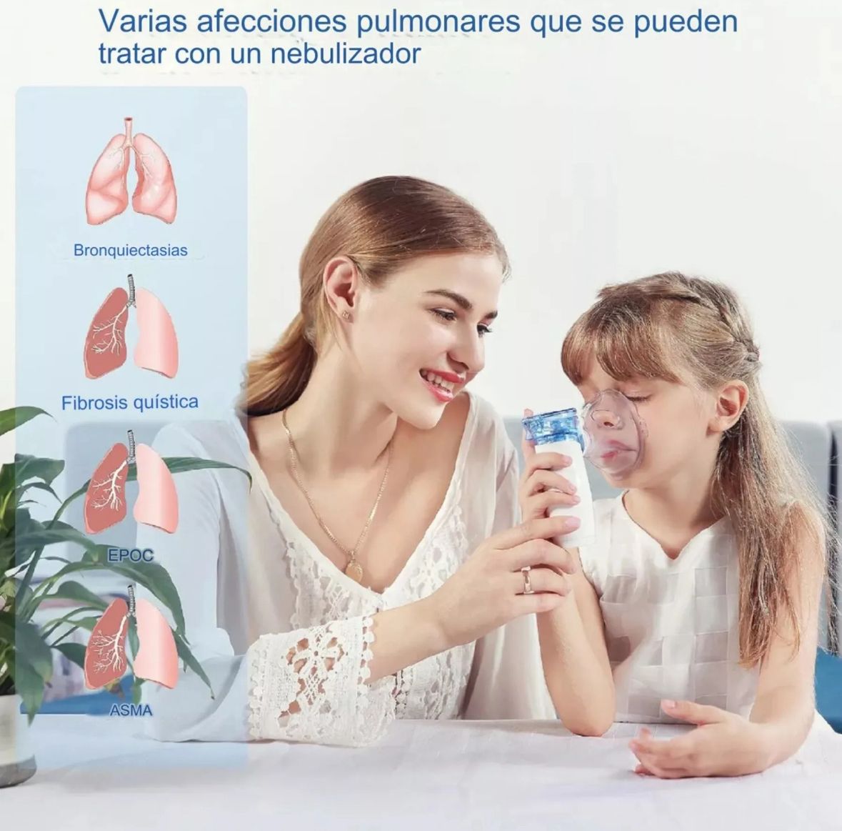 Nebulizador Ultrasónico Portátil JSL-W302 para Adulto y Niño 👨👩👧👦💨
