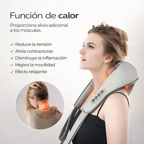 MASAJEADOR INALAMBRICO DE CUELLO HOMBROS