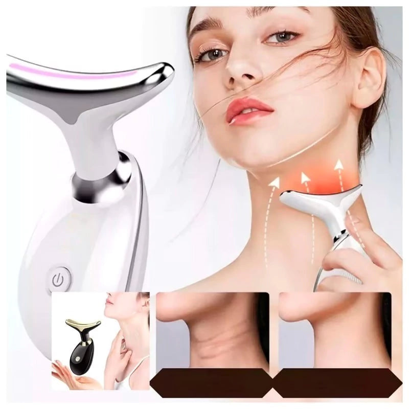 Masajeador Facial Cuello LED Antiedad