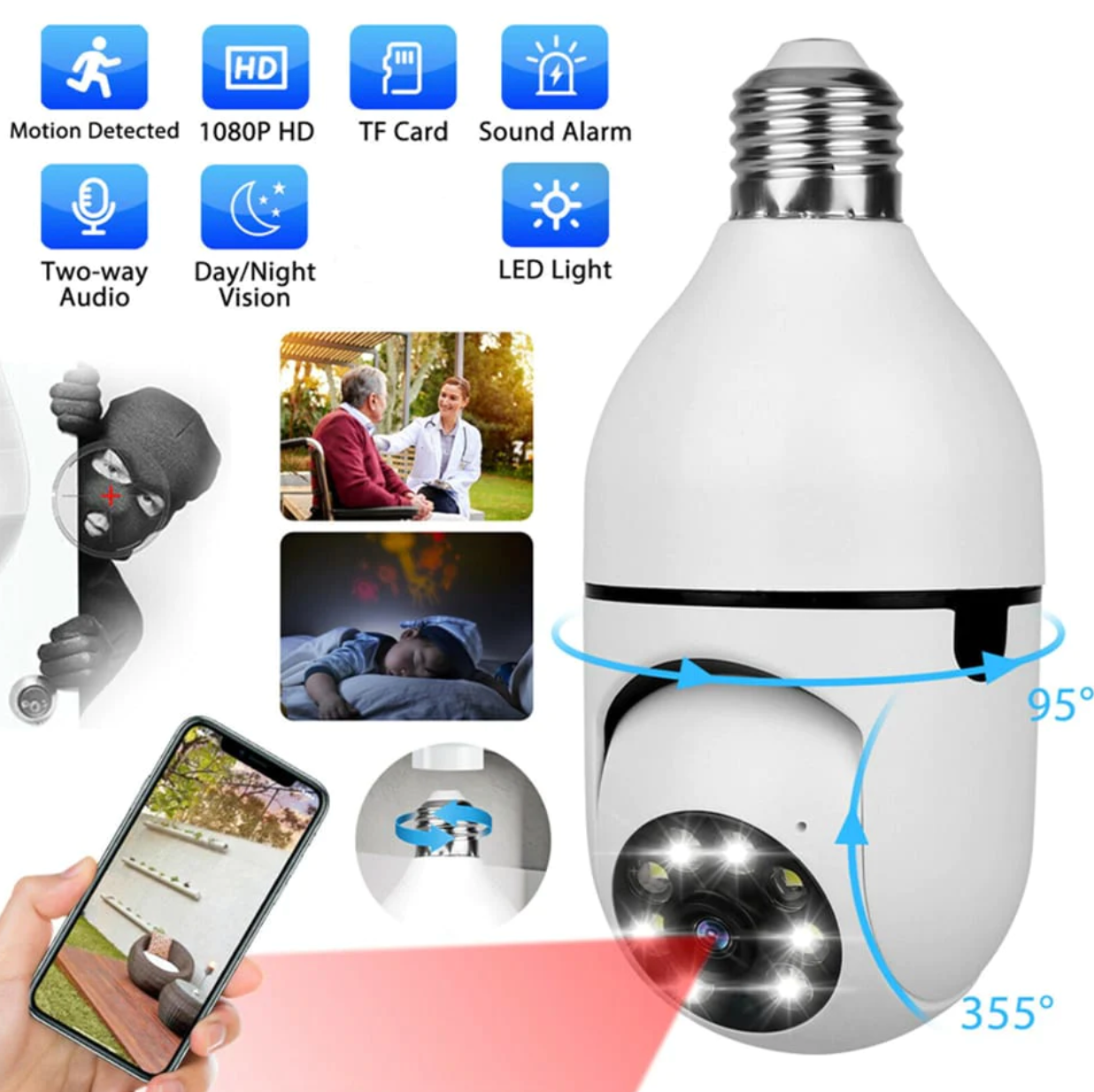 CAMARA AMPOLLETA WIFI