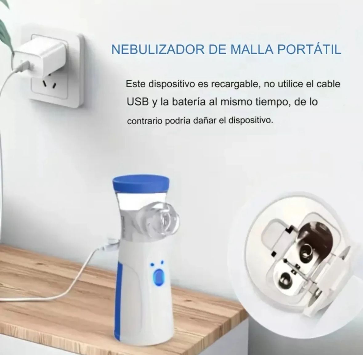 Nebulizador Ultrasónico Portátil JSL-W302 para Adulto y Niño 👨‍👩‍👧‍👦💨