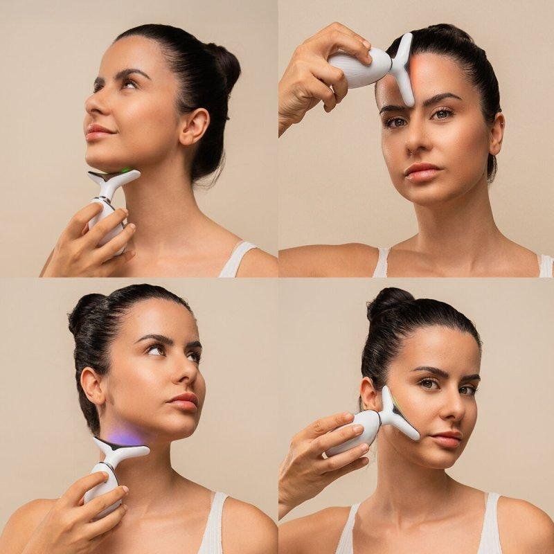 Masajeador Facial Cuello LED Antiedad