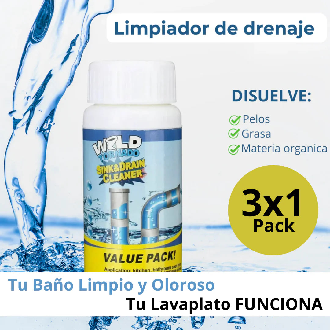 Polvo Limpiador De Drenaje x3pcs