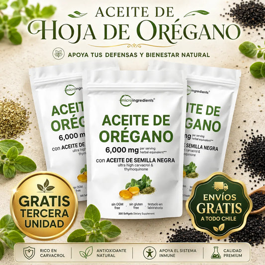 Aceite De Orégano 6000 Mg 60 capsulas